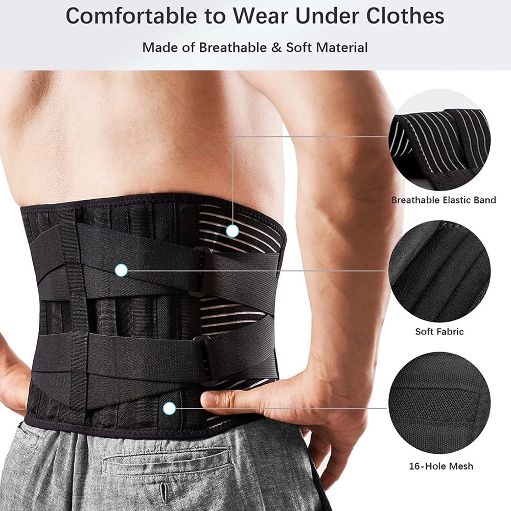 FREETOO Back Braces for Lower Back Pain Relief